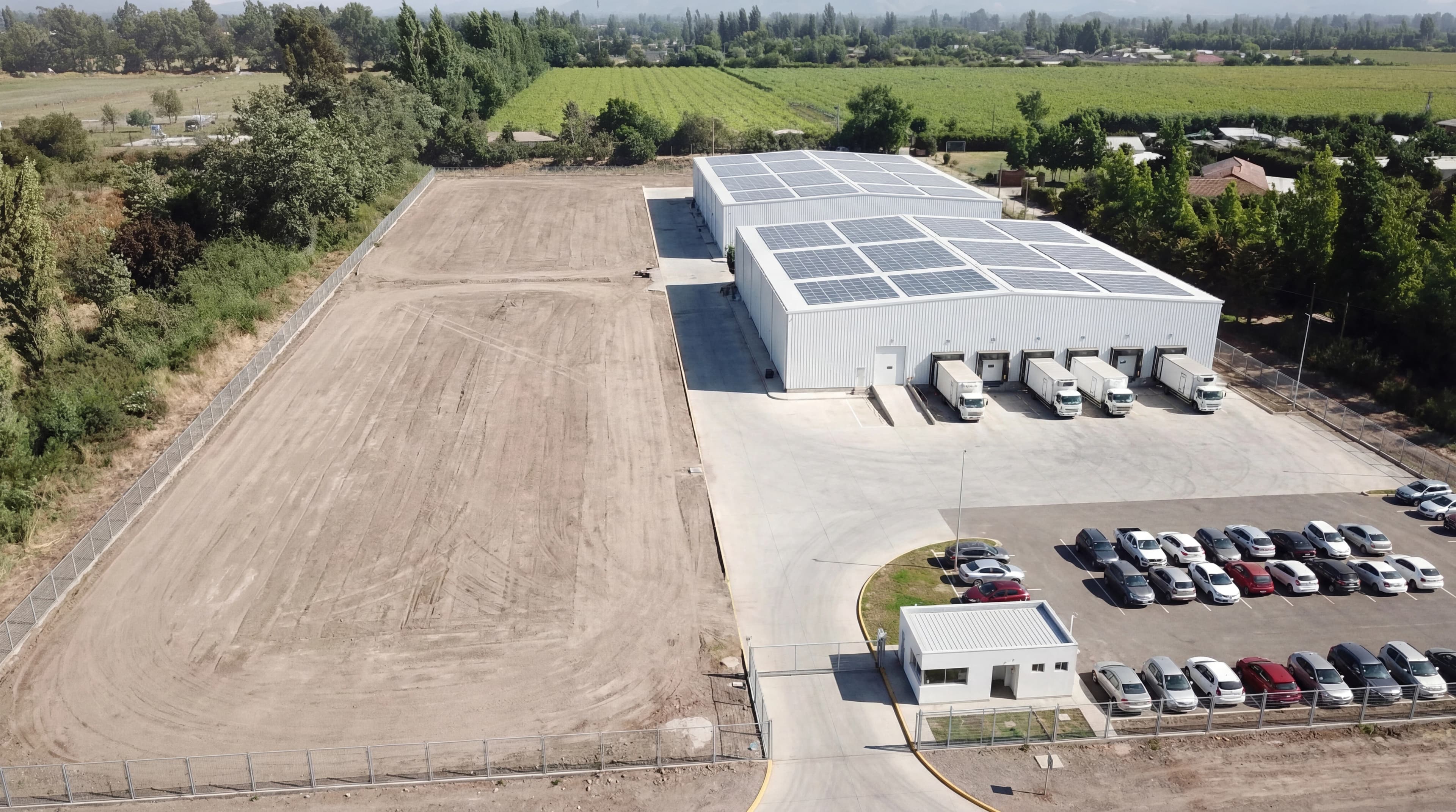 Centro logístico vista cercana