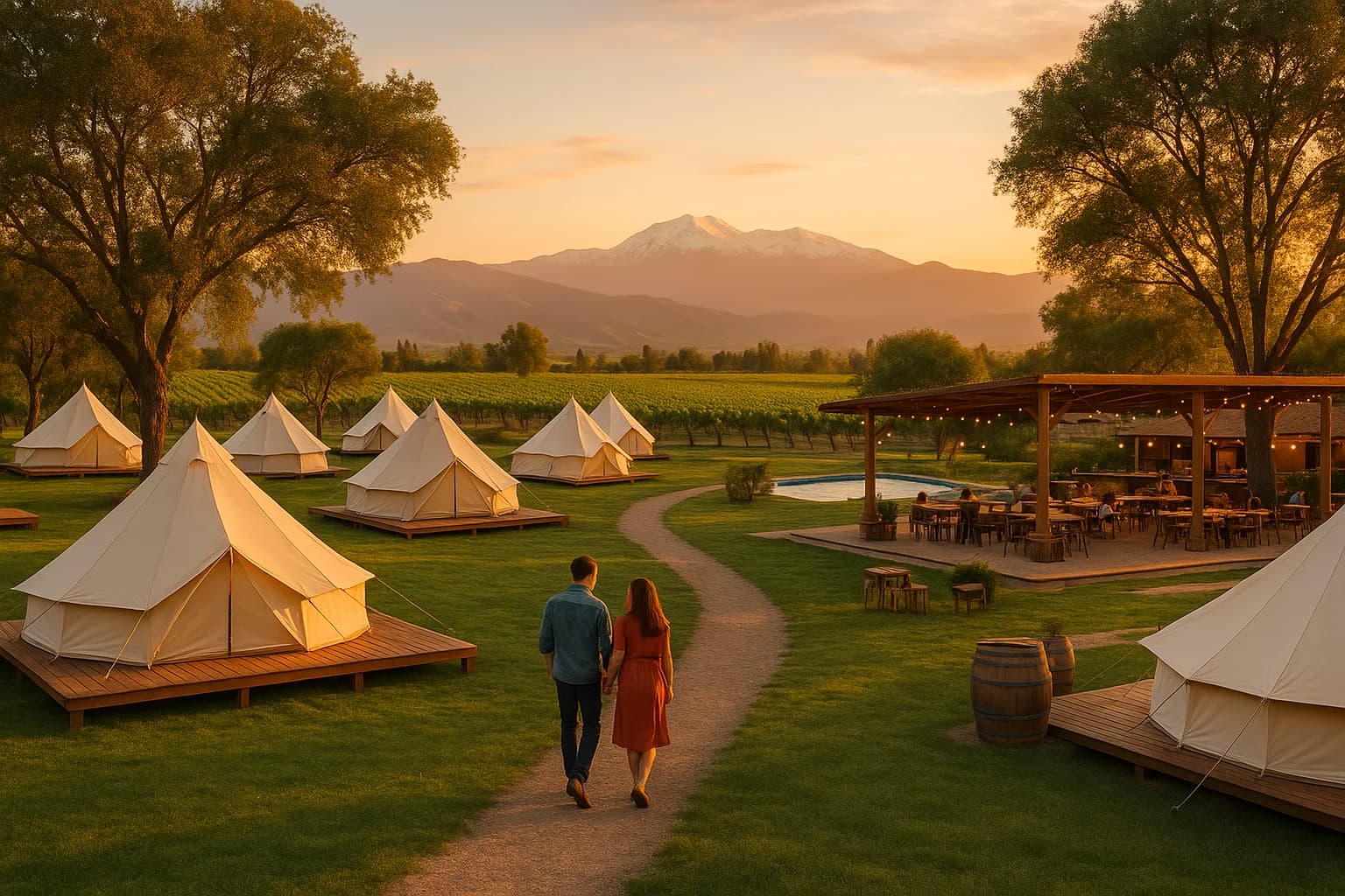 Resort glamping